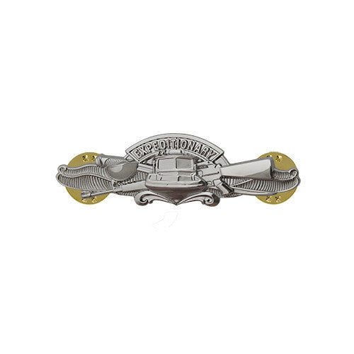 Navy Badge: Expeditionary Warfare Specialist - miniature, mirror finish