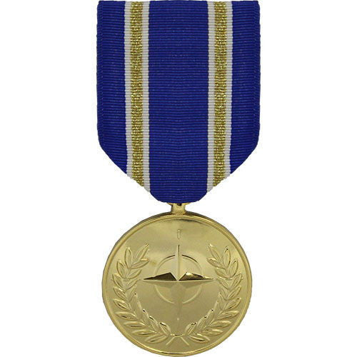 Full Size Medal: NATO Article 5 Active Endeavour Medal - 24k Gold Plated