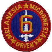 Marine Corps Shoulder Patch: Sixth Division - color
