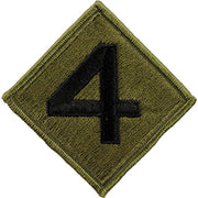 Marine Corps Shoulder Patch: Fourth Division - subdued (NON-RETURNABLE)