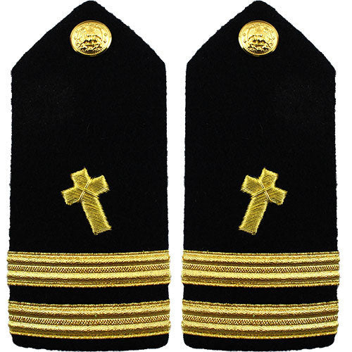 Navy Shoulder Board: Lieutenant Christian Chaplain - male