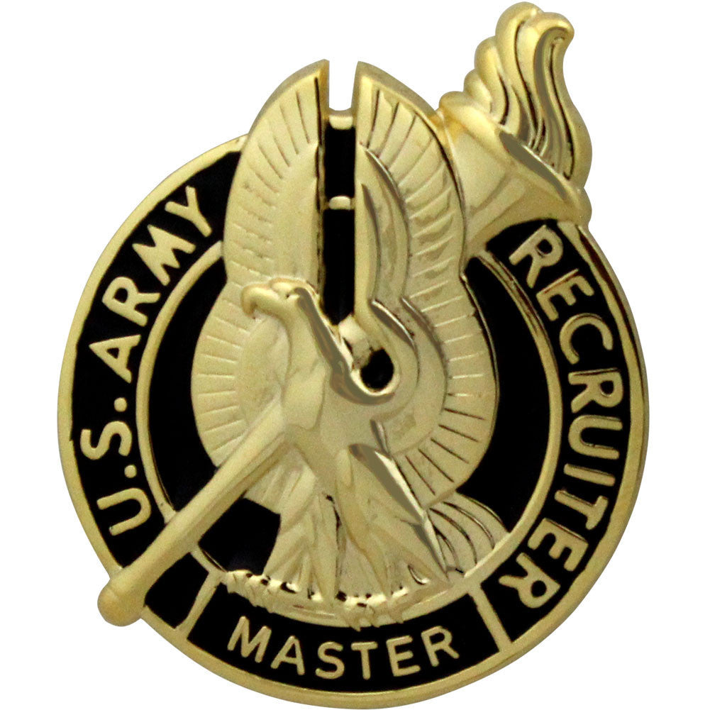 Army Identification Badge: Master Recruiter - gold