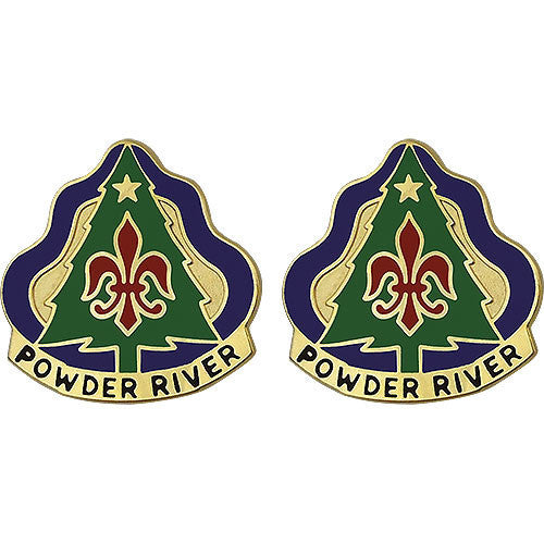 Army Crest: 91st Division Training - Powder River