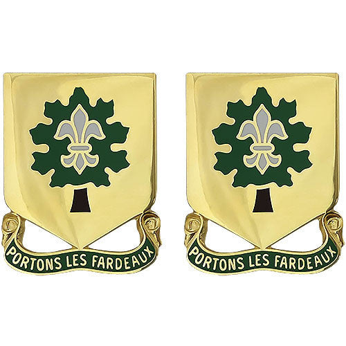 Army Crest: 101st Support Battalion - Portons Les Fardeaux