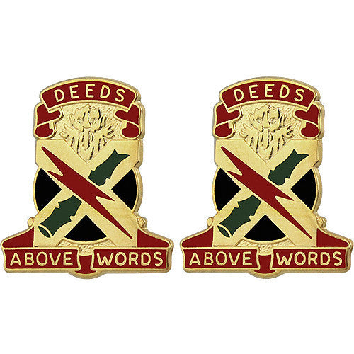 Army Crest: 108th Air Defense Artillery - Deeds Above Words