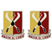 Army Crest: 162nd Field Artillery Regiment - Hasta El Cabo