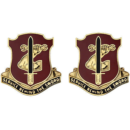 Army Crest: 209th Support Battalion - Service Behind the Sword