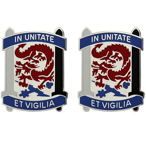 Army Crest: 501st Military Intelligence Brigade - In Unitate Et Vigilia