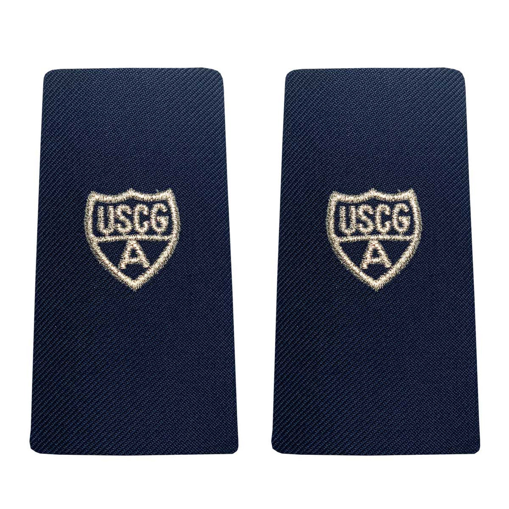 Coast Guard Auxiliary Shoulder Board: Enhanced Member - Silver A - Female