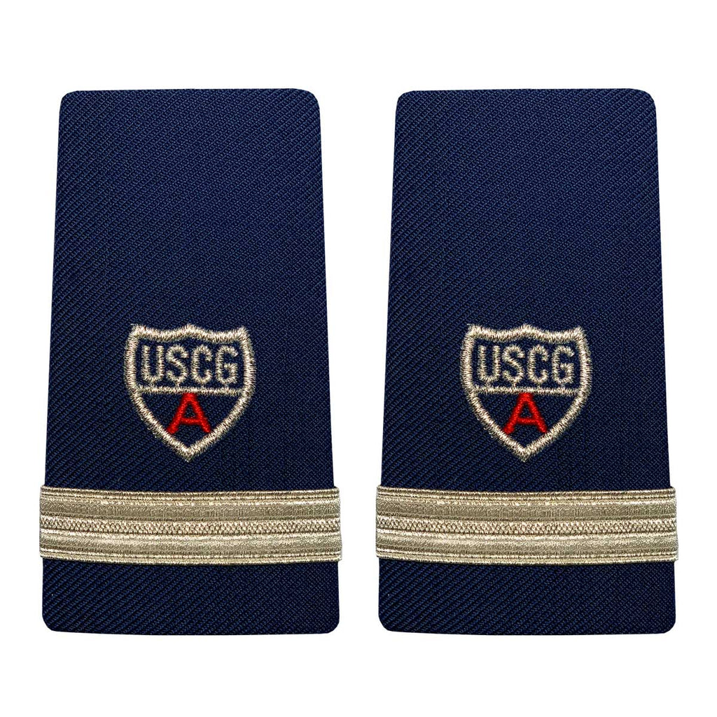 Coast Guard Auxiliary Shoulder Board Enhanced FSO (1 Stripe and Red