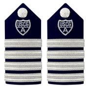 Coast Guard Auxiliary Hard Shoulder Board: VCO & RCO (4 Stripes & Silver A) - Female