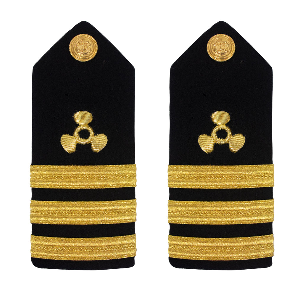 Merchant Marine Shoulder Board: Propeller Commander