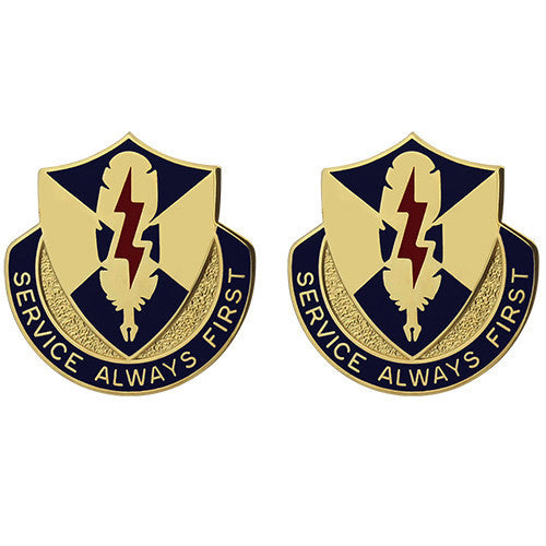 Army Crest: 556th Personnel Services Battalion - Service Always First