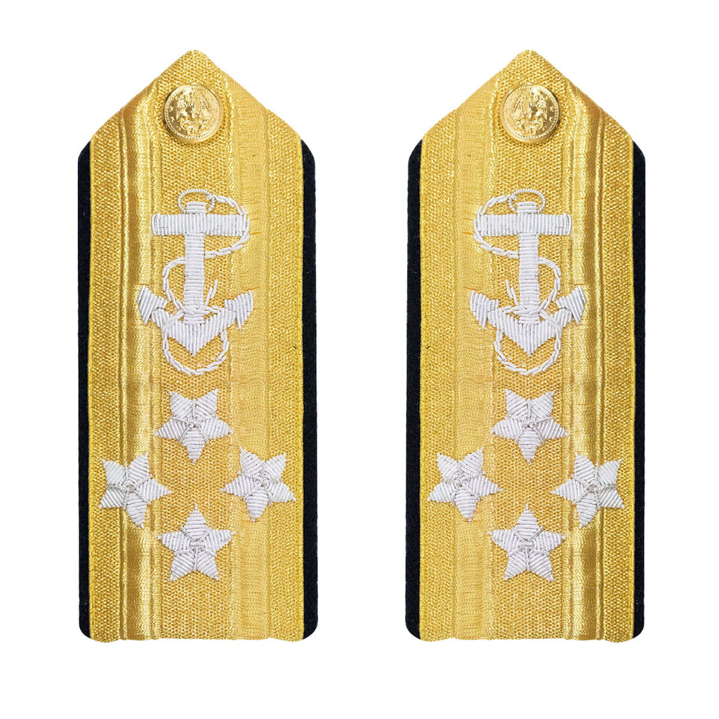 Navy Shoulder Board: Line Admiral 4 Star - male