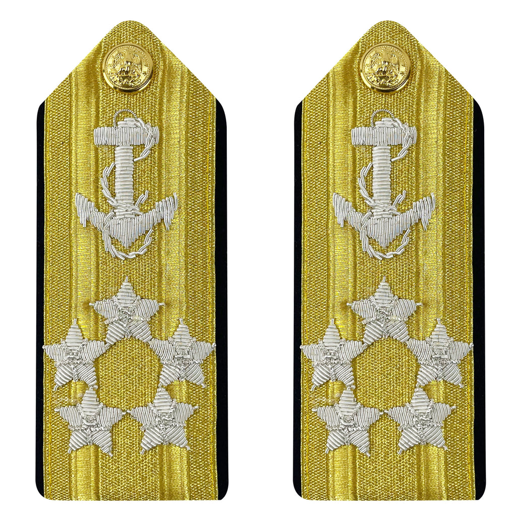 Navy Shoulder Board: Line Fleet Admiral 5 Star - male