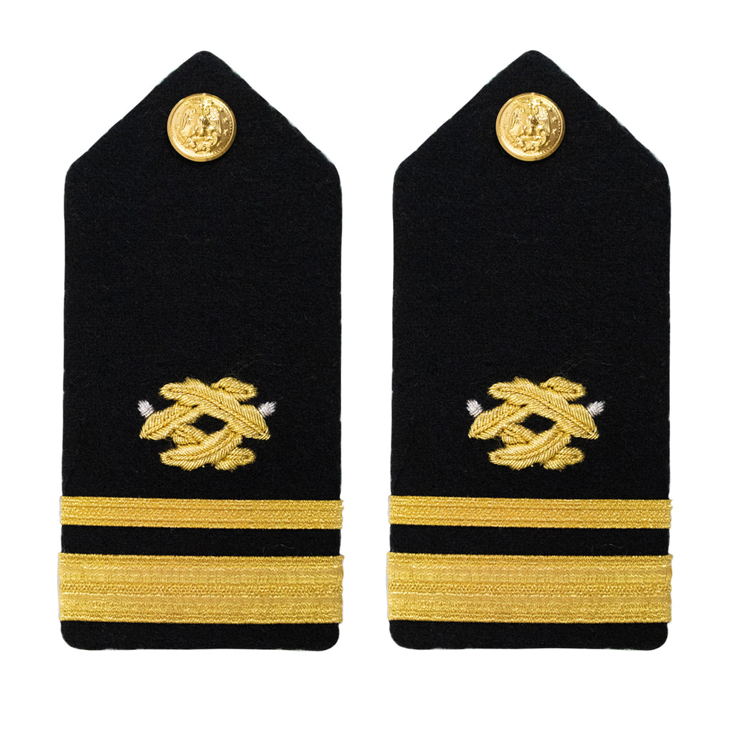 Navy Shoulder Board: Lieutenant Junior Grade Civil Engineer - female