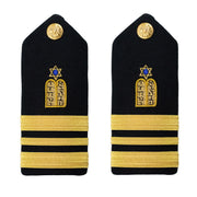 Navy Shoulder Board: Lieutenant Commander Jewish Chaplain - male