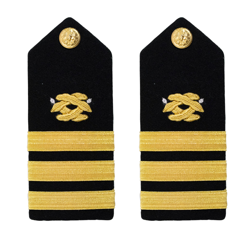 Navy Shoulder Board: Commander Civil Engineer - male