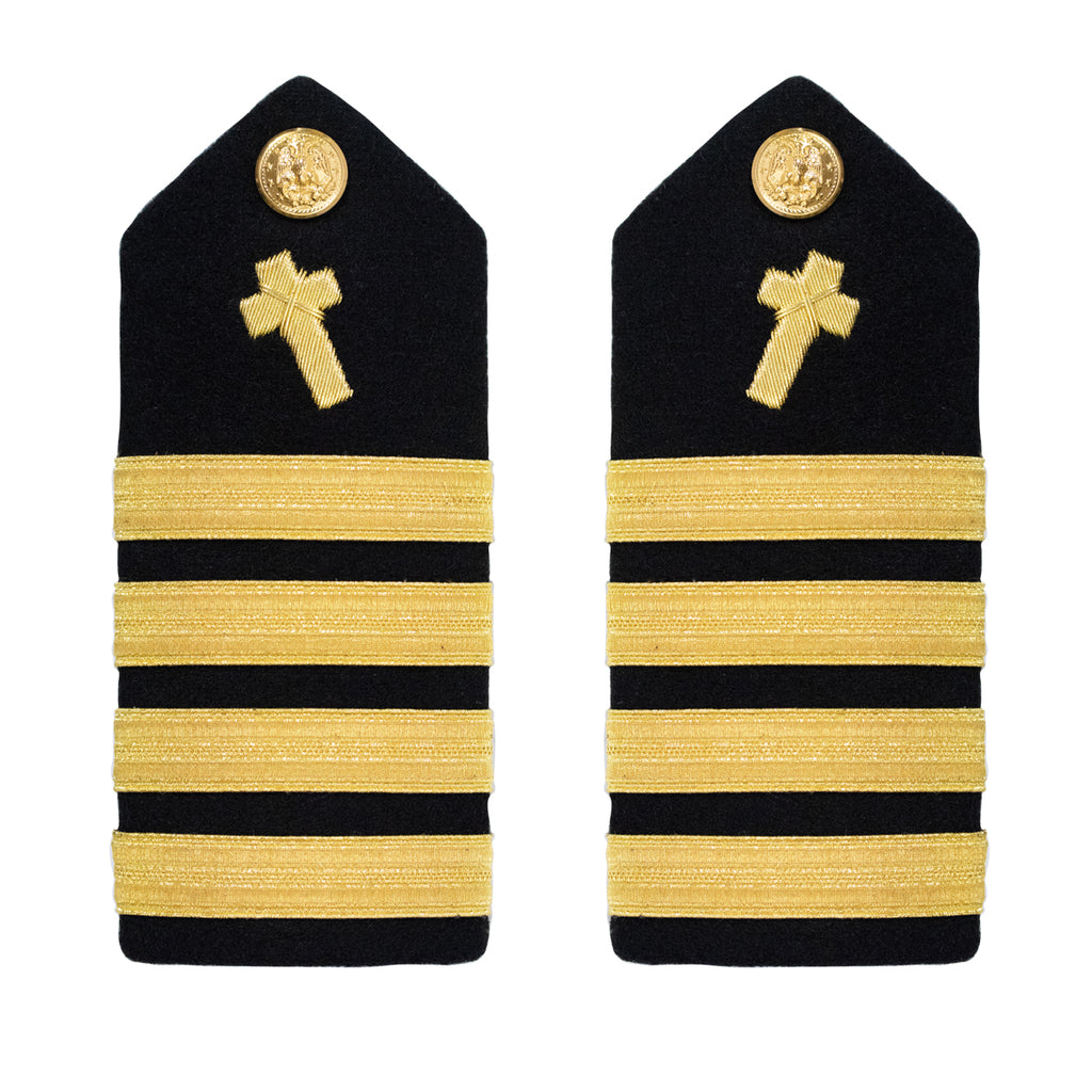 Navy Shoulder Board: Captain Christian Chaplain - male