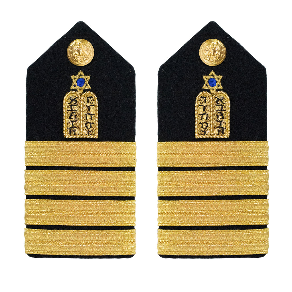 Navy Shoulder Board: Captain Jewish Chaplain - Female