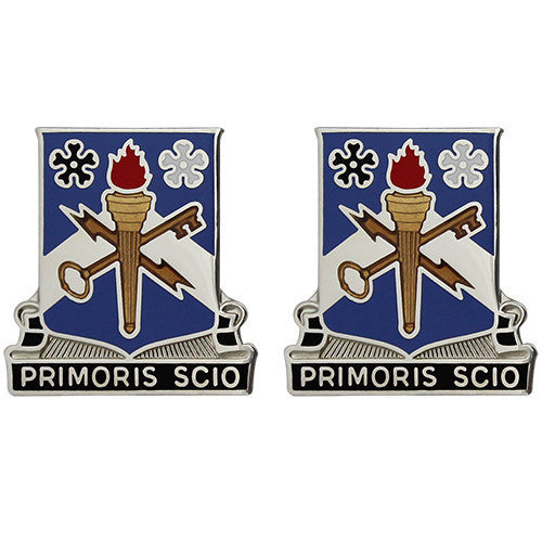 Army Crest: 741st Military Intelligence - Primoris Scio