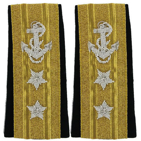 Navy Soft Shoulder Mark: Two-Star Line Rear Admiral Upper