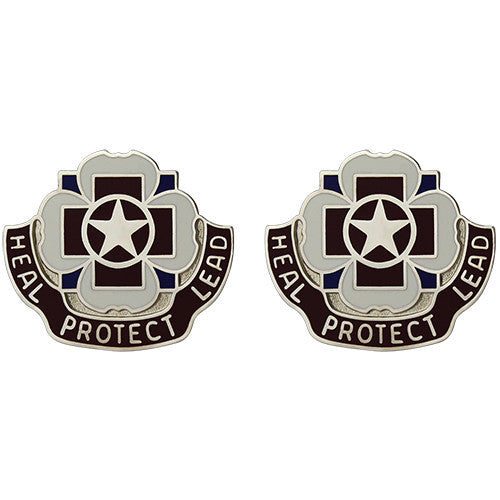 Army Crest: 3297th Hospital - Heal Protect Lead