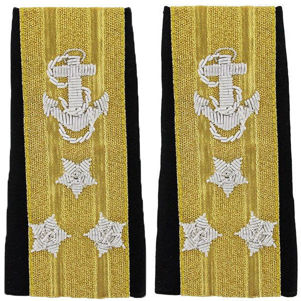 Navy Soft Shoulder Mark: Line Vice Admiral Three-Star