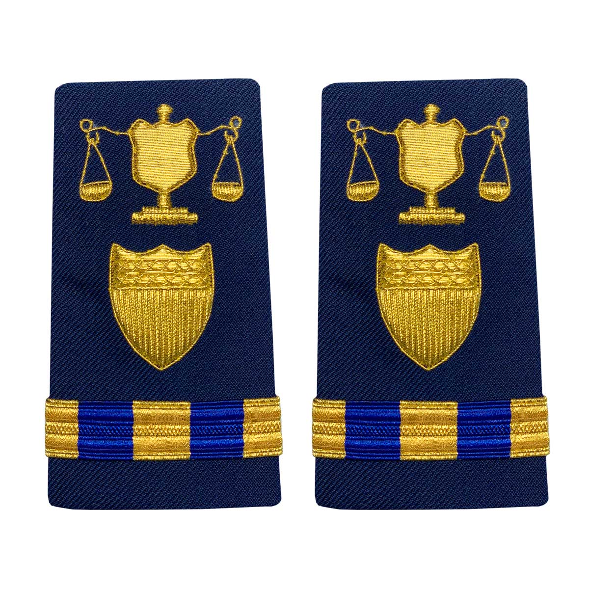 Coast Guard Shoulder Board: Enhanced Warrant Officer 3 Investigator - Female