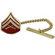 Marine Corps Tie Tac: Corporal - gold and red