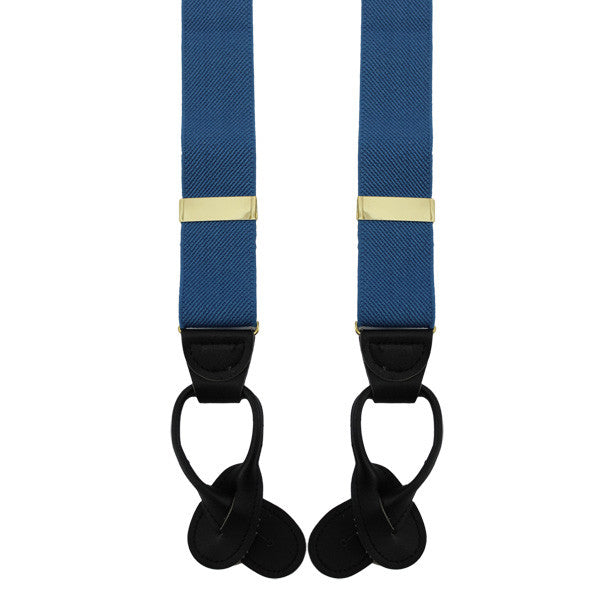 Army Suspenders: Military Intelligence - leather ends