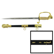 Navy Letter Opener: Navy Sword with Scabbard