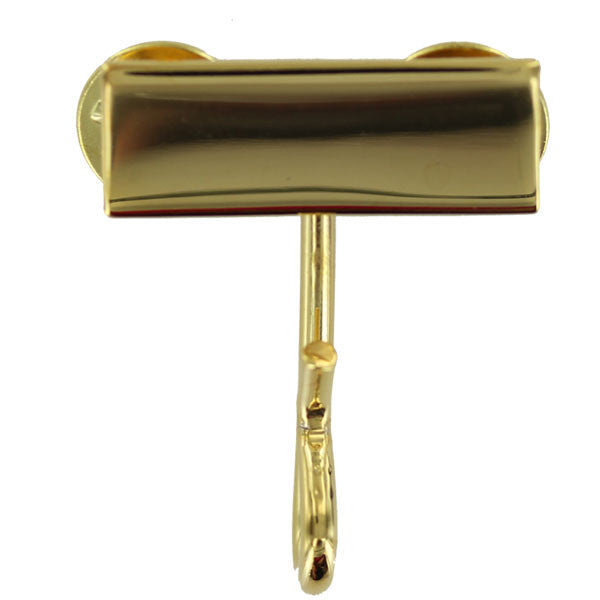 Whistle Holder: Gold Plated - holder with hook