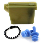 Ear Plugs with Chain and Case - large size