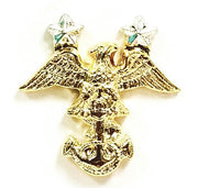 Navy JROTC Collar Device: Cadet Master Chief Petty Officer