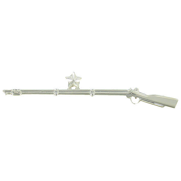 Army Silver Rifle with 1 Star ROTC Badge