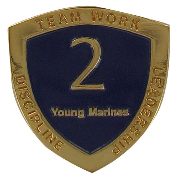 Young Marine's: Adult Volunteers Service Pin, 2 Years of Service