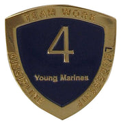 Young Marine's: Adult Volunteers Service Pin, 4 Years of Service