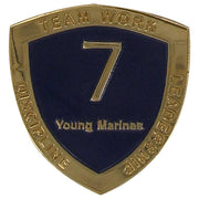 Young Marine's: Adult Volunteers Service Pin, 7 Years of Service