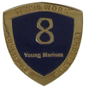 Young Marine's: Adult Volunteers Service Pin, 8 Years of Service
