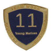 Young Marine's: Adult Volunteers Service Pin, 11 Years of Service
