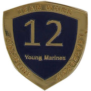 Young Marine's: Adult Volunteers Service Pin, 12 Years of Service