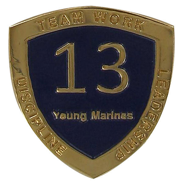 Young Marine's: Adult Volunteers Service Pin, 13 Years of Service