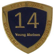 Young Marine's: Adult Volunteers Service Pin, 14 Years of Service