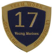 Young Marine's: Adult Volunteers Service Pin, 17 Years of Service