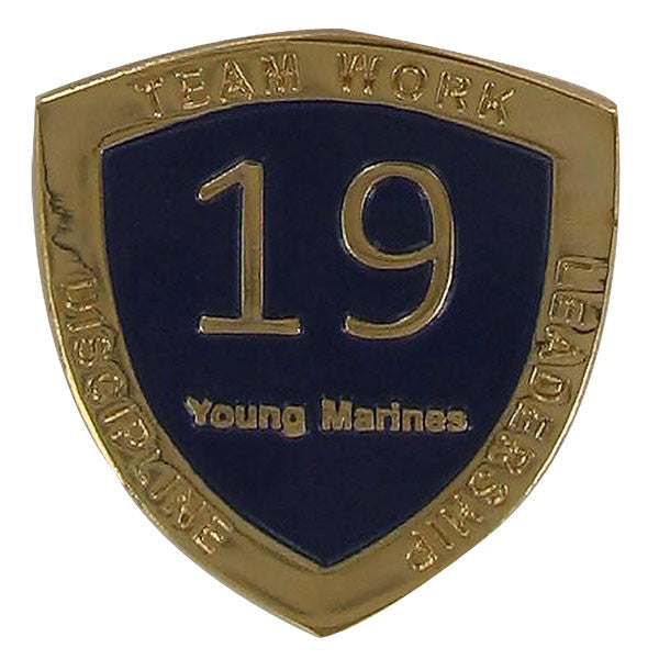 Young Marine's: Adult Volunteers Service Pin, 19 Years of Service