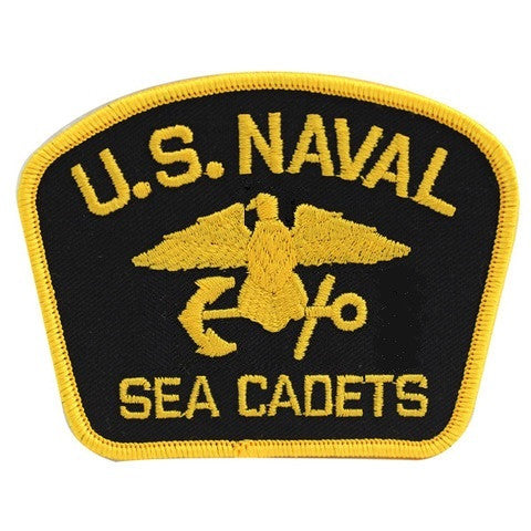 USNSCC - Naval Sea Cadets Gold on Black for Blue Digital Embroidered Cap Device