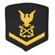 USNSCC - PO3 with (1 Stripe) Sea Cadet Rating Badge Male (Gold on Black)
