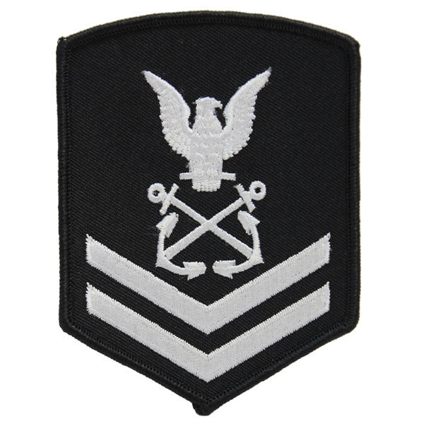 NLCC - PO2 with (2 Stripes) NLCC Cadet Rating Badge Female (White on Black)