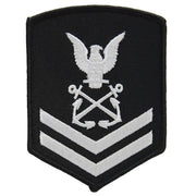 NLCC - PO2 with (2 Stripes) NLCC Cadet Rating Badge Male (White on Black)